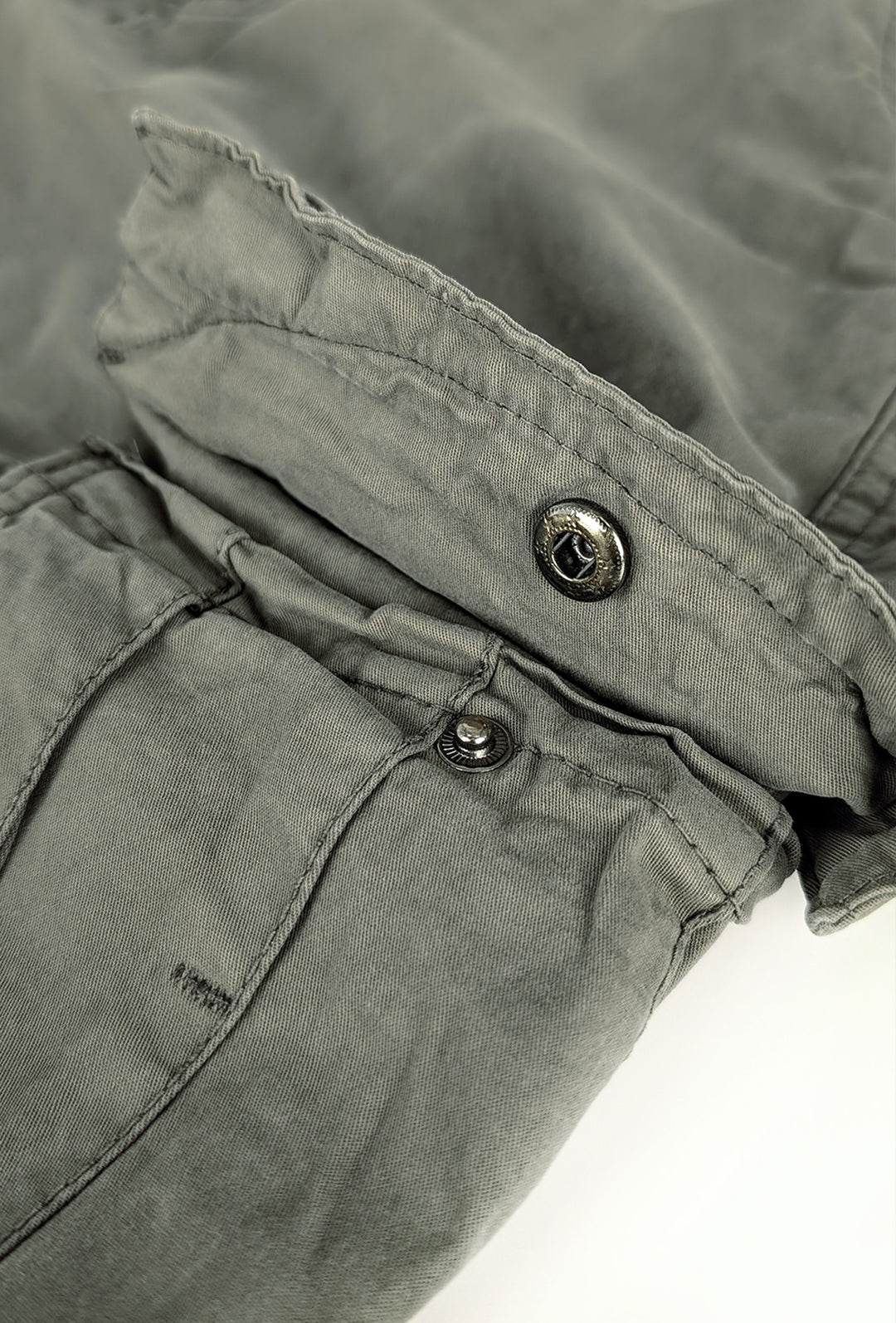 Pantalone uomo elasticizzato con tasconi cargo cotone leggero - VERDE MILITARE