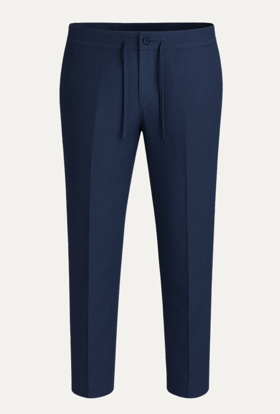 Pantalone 100% Lino Uomo confort fit con elastico - BLU