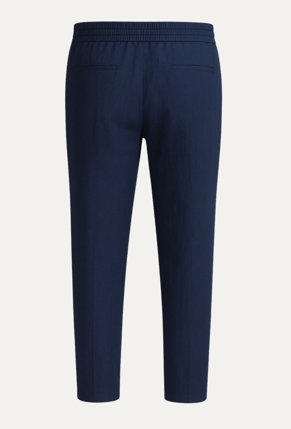 Pantalone 100% Lino Uomo confort fit con elastico - BLU