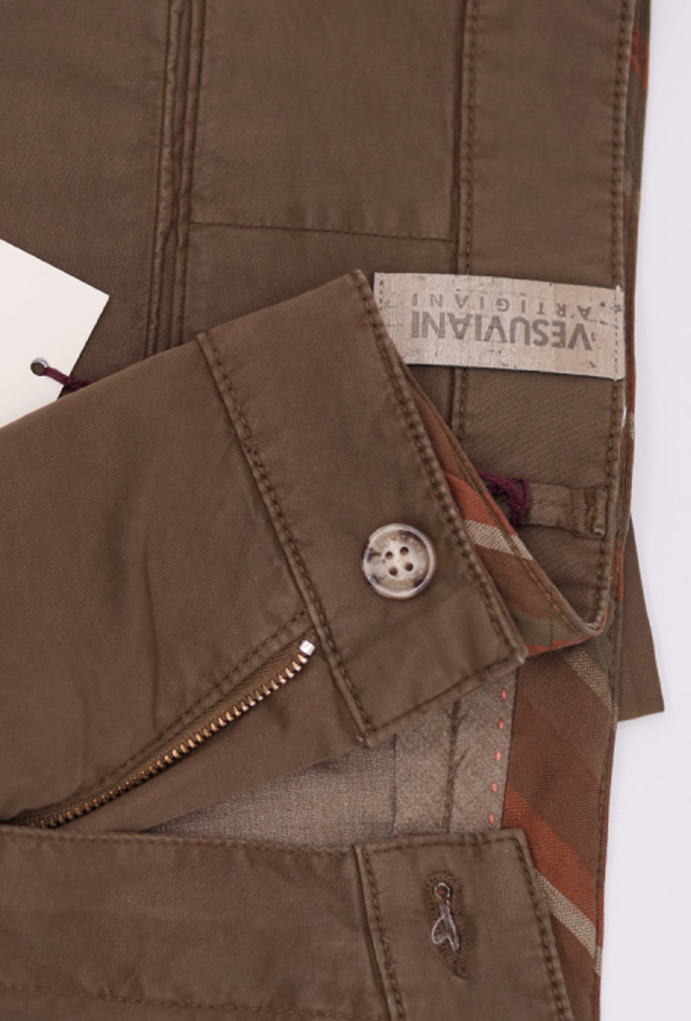 Pantalone Uomo Cotone Leggero Made in Italy Slim Fit Gamba stretta, Pantaloni uomo Dresserd - MARRONE