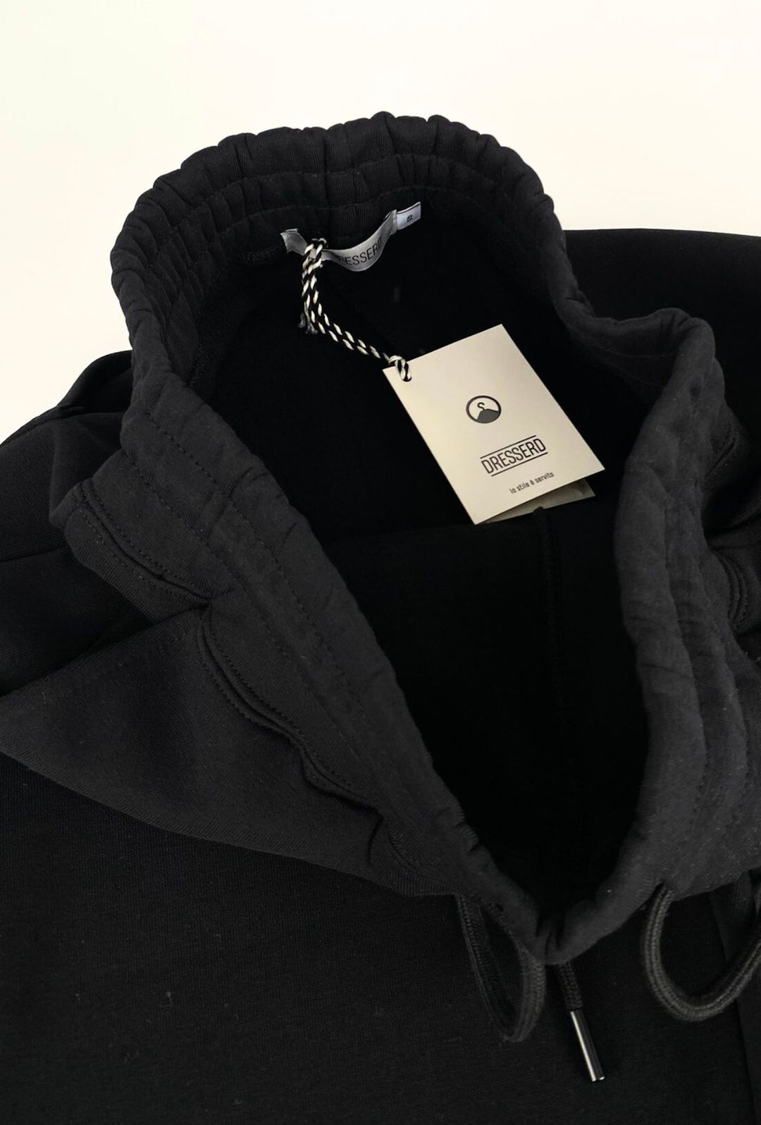 Pantalone di tuta uomo felpato dresserd - NERO