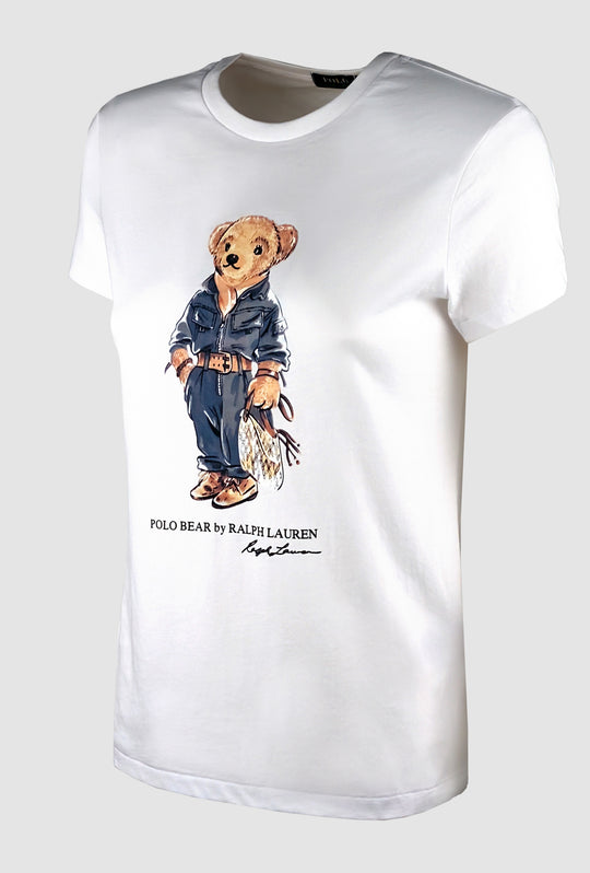T-Shirt donna RALPH LAUREN Polo Bear - BIANCO