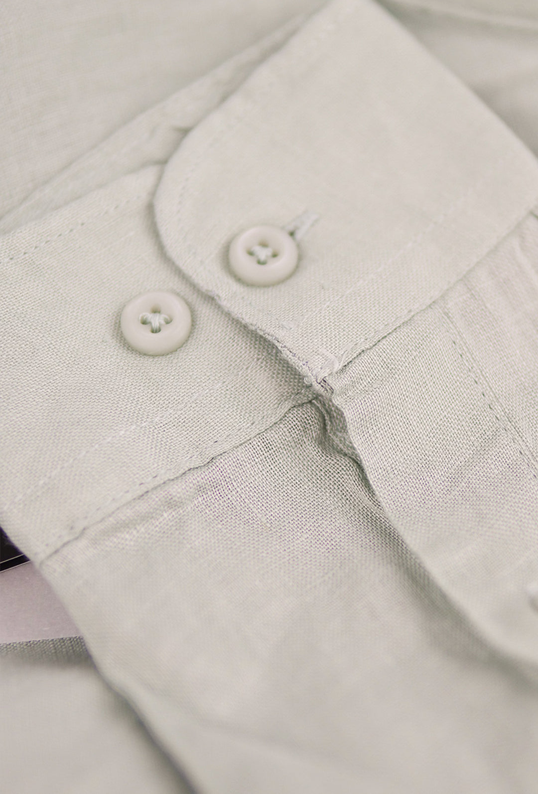 Camicia Uomo Manica Lunga 100% Lino Collo Coreano Semi Slim Fi Camicie Dresserd Uomo - BEIGE