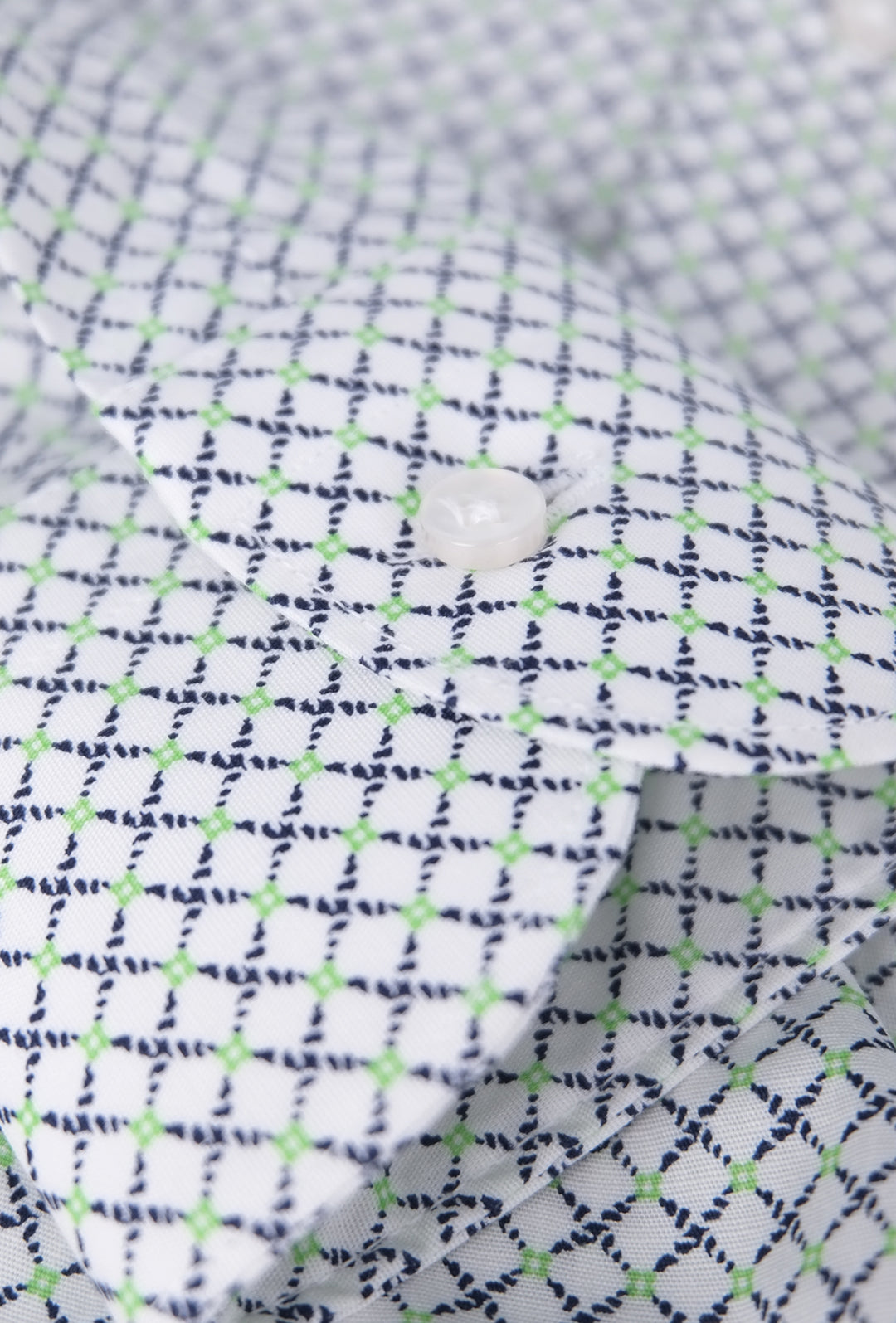 CAMICIA UOMO MICRO FANTASIA MANICA LUNGA IN COTONE COLLO FRANCESE