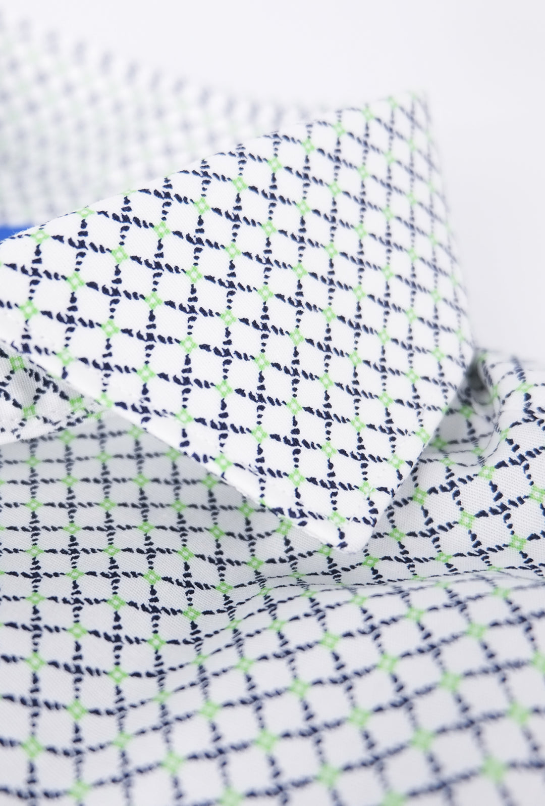 CAMICIA UOMO MICRO FANTASIA MANICA LUNGA IN COTONE COLLO FRANCESE