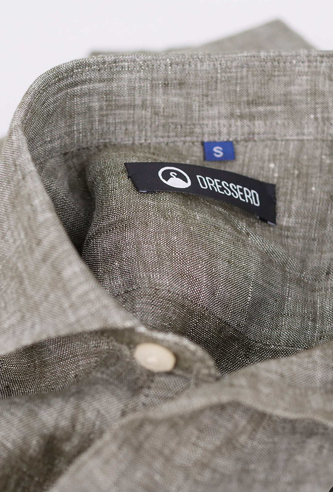 Camicia Uomo 100% Lino Collo camicie estive semi slim fit Dresserd - VERDE