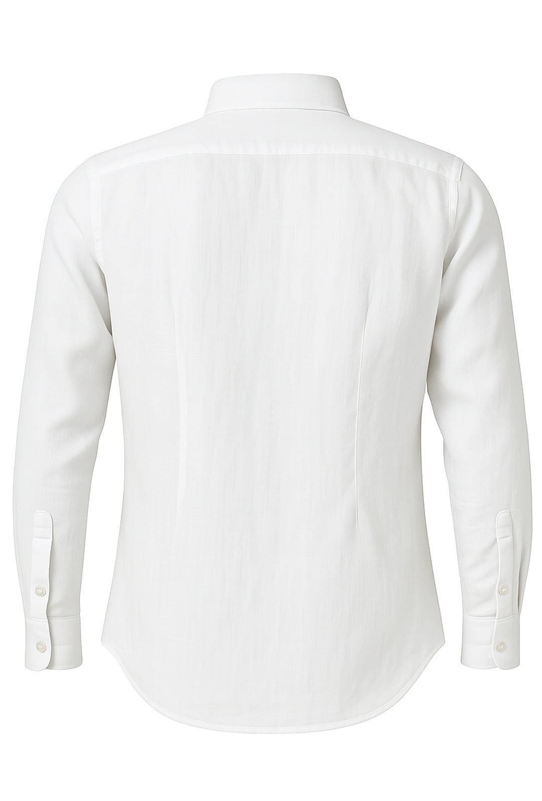 Camicia Uomo Manica lunga in Puro lino Custom Fit Button Down - BIANCO