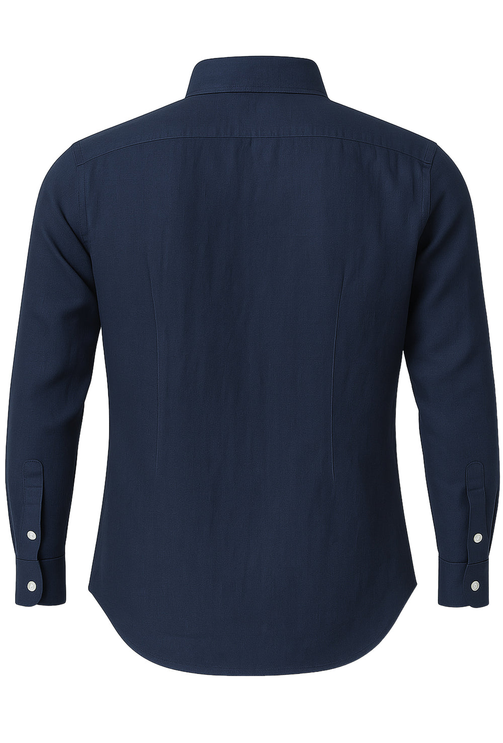 Camicia Uomo Manica lunga in Puro lino Custom Fit Button Down - BLU