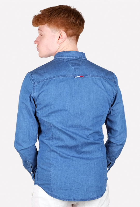 Camicia Uomo Tommy Jeans manica lunga colorazione chiara Camicie Dresserd