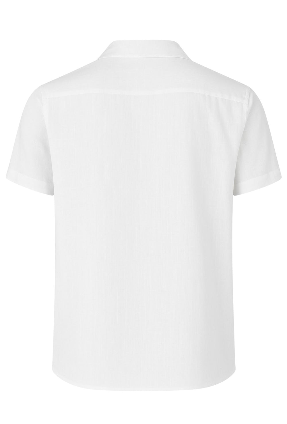 Camicia Uomo Mezza manica Dresserd Lino Viscosa - BIANCO