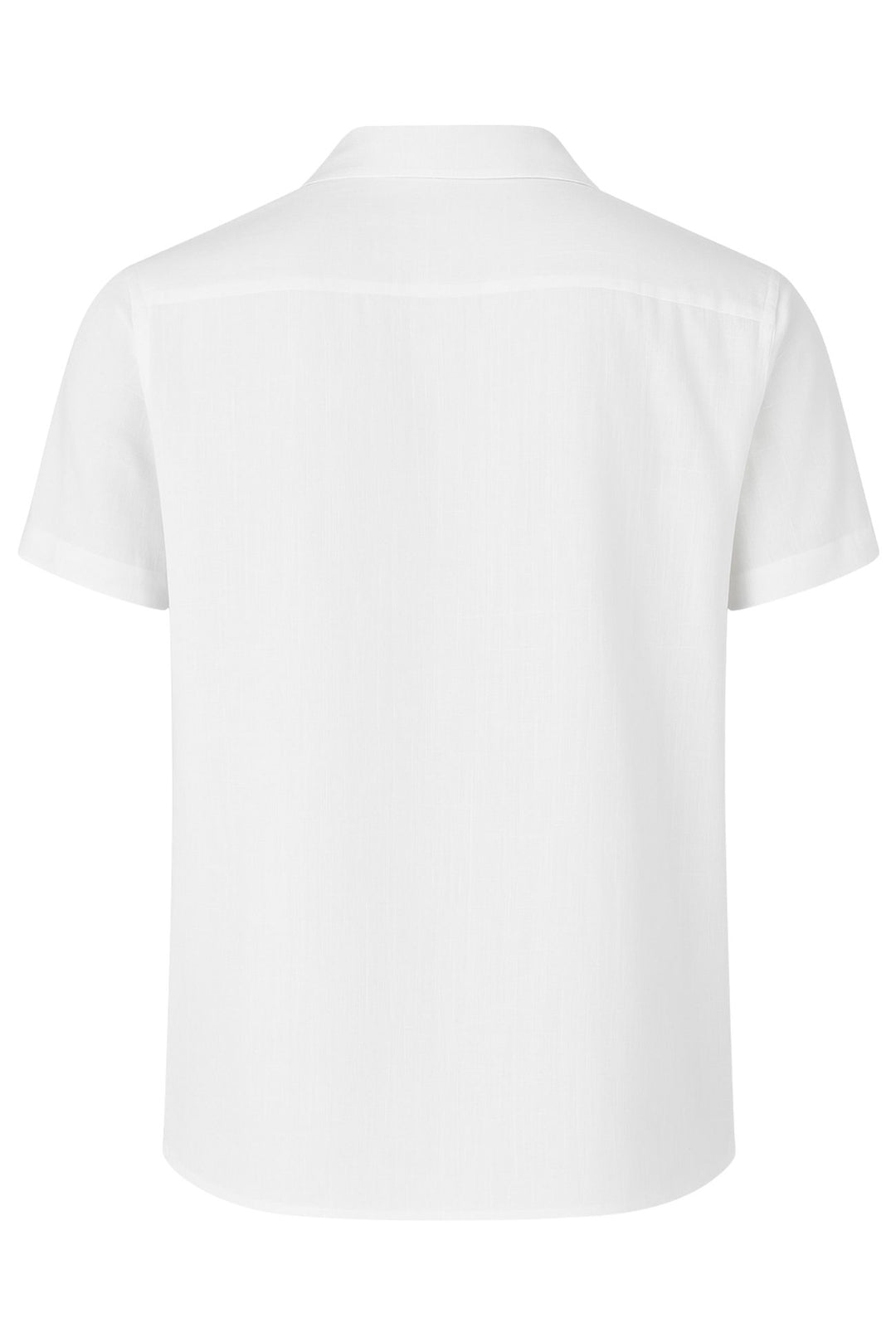 Camicia Uomo Mezza manica Dresserd Lino Viscosa - BIANCO