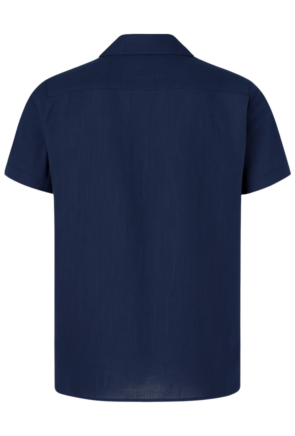 Camicia Uomo Mezza manica Dresserd Lino Viscosa - BLU