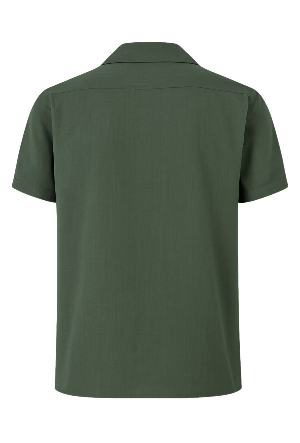 Camicia Uomo Mezza manica Dresserd Lino Viscosa - VERDE MILITARE