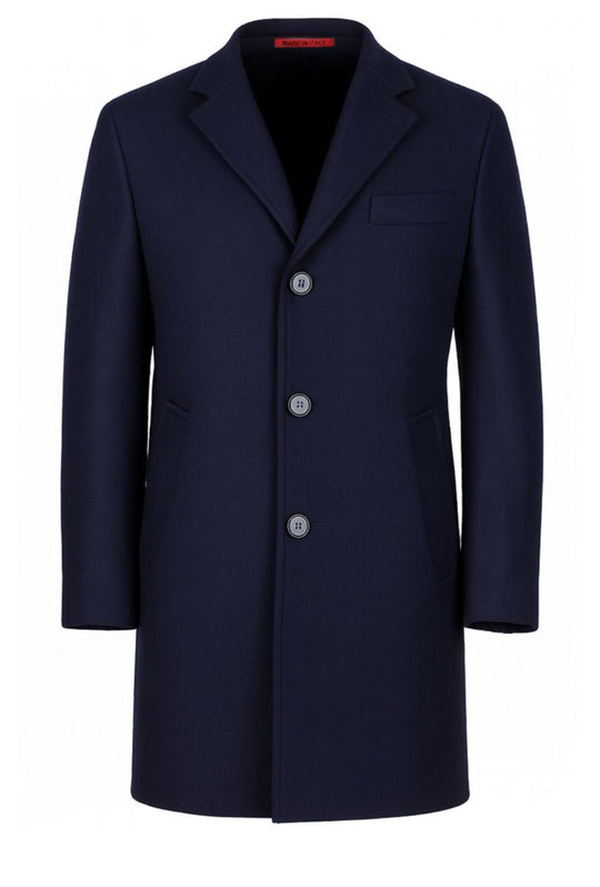 Cappotto Uomo Giubbotto in Panno Invernale Made in Italy Dresserd - BLU