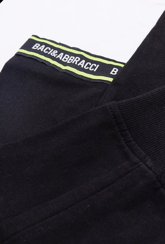 Felpa Uomo Baci & Abbraccio Cotone Leggero Felpe con zip e cappuccio Dresserd - NERO