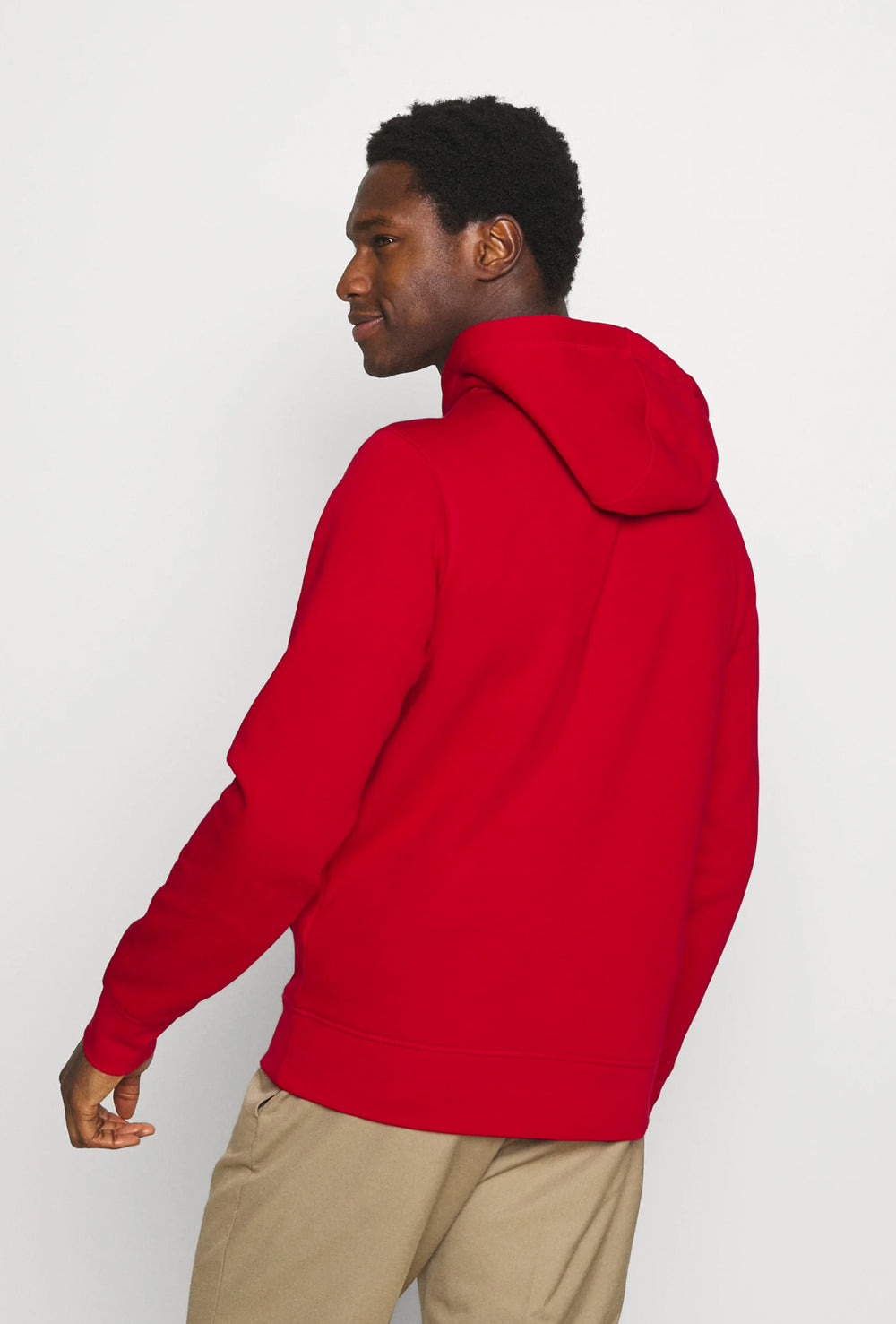 Felpa Uomo TOMMY HILFIGER chiusa con cappuccio - ROSSO