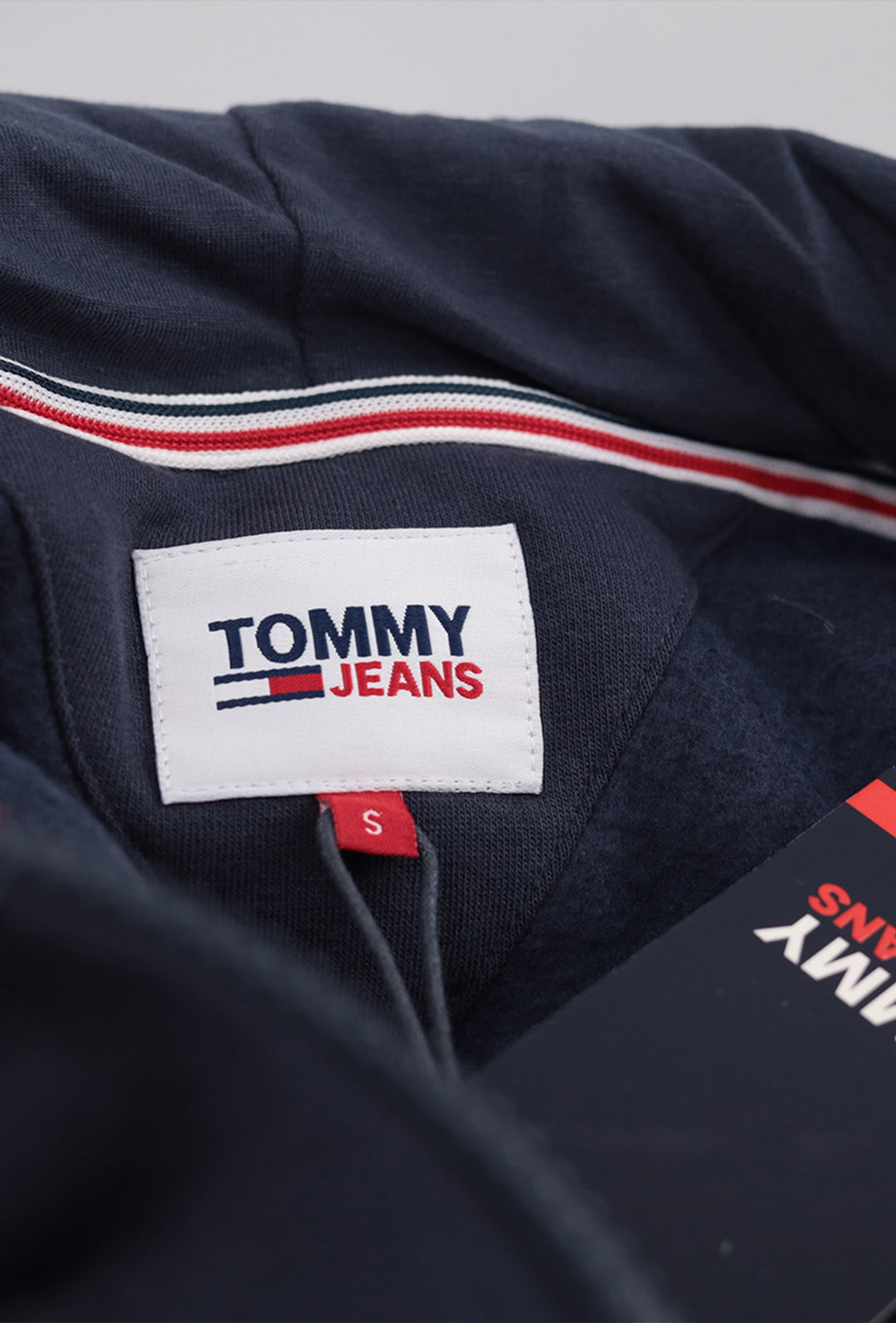 Felpa Uomo Tommy Jeans Felpe Tinta Unita Invernale Zip e cappuccio - BLU
