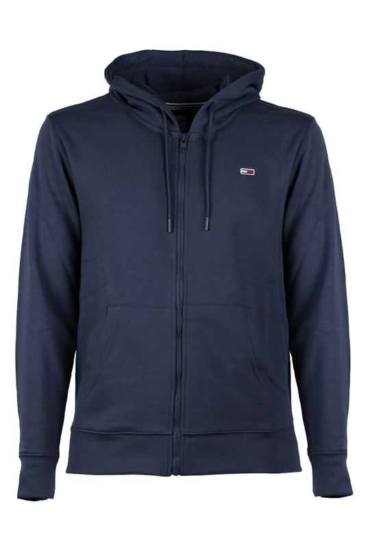 Felpa Uomo Tommy Jeans Felpe Tinta Unita Invernale Zip e cappuccio - BLU