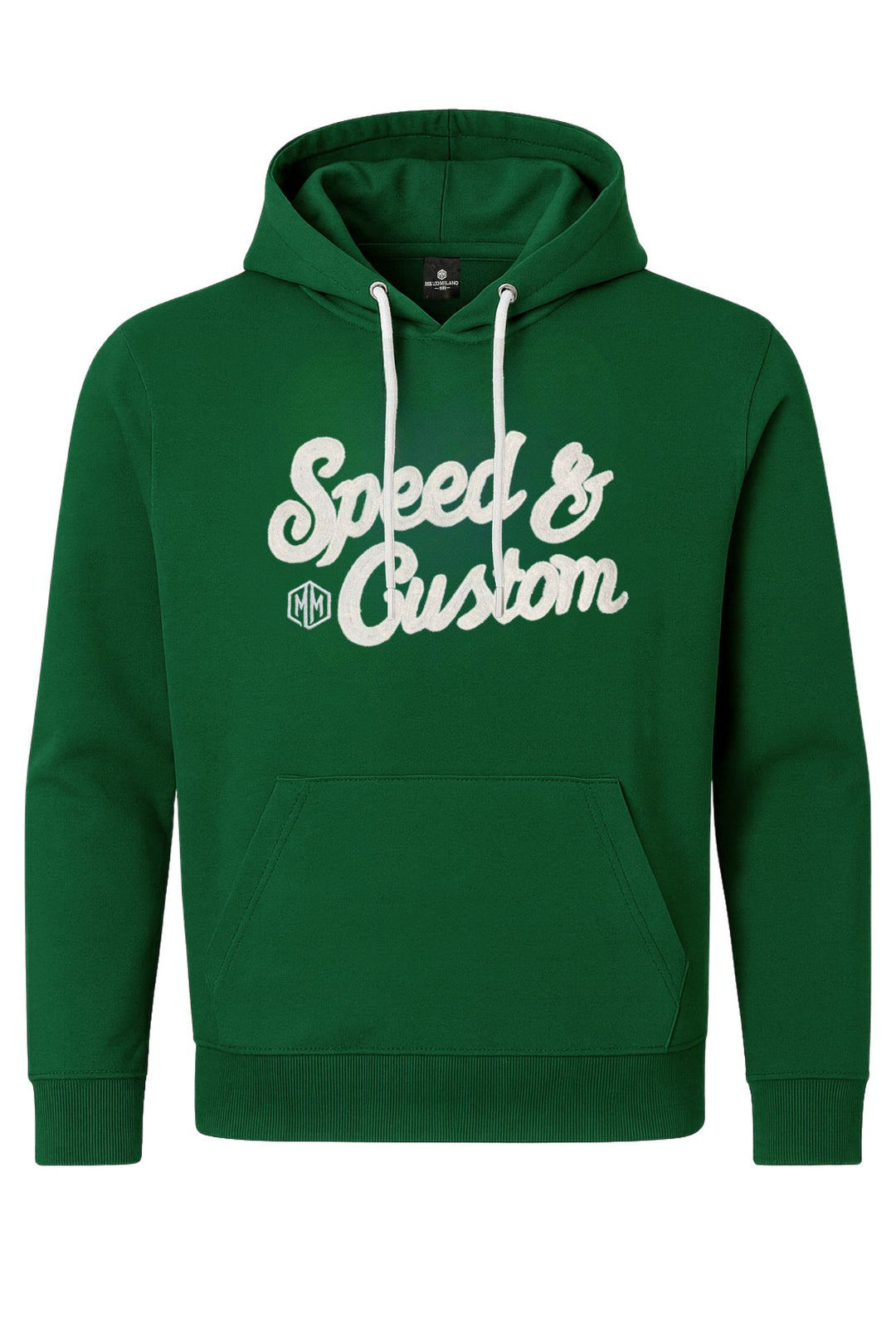 Felpa chiusa uomo con cappuccio cotone leggero - VERDE