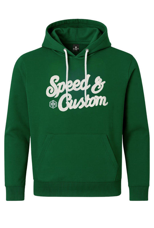 Felpa chiusa uomo con cappuccio cotone leggero - VERDE