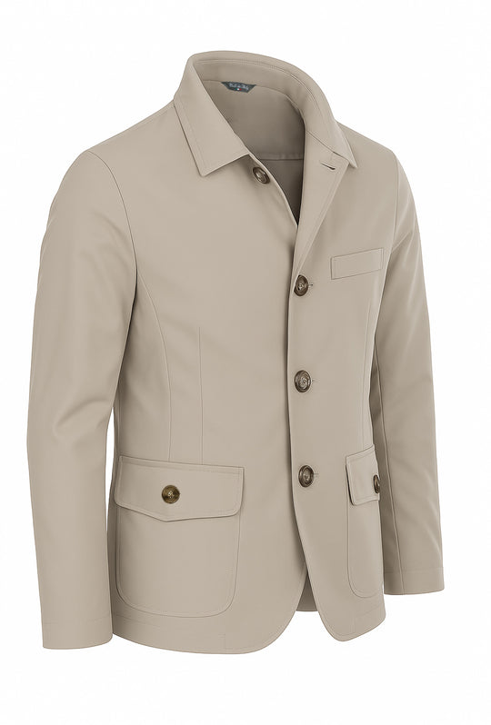 Giacca Giubbino Uomo Dresserd Giubbotto leggero - BEIGE
