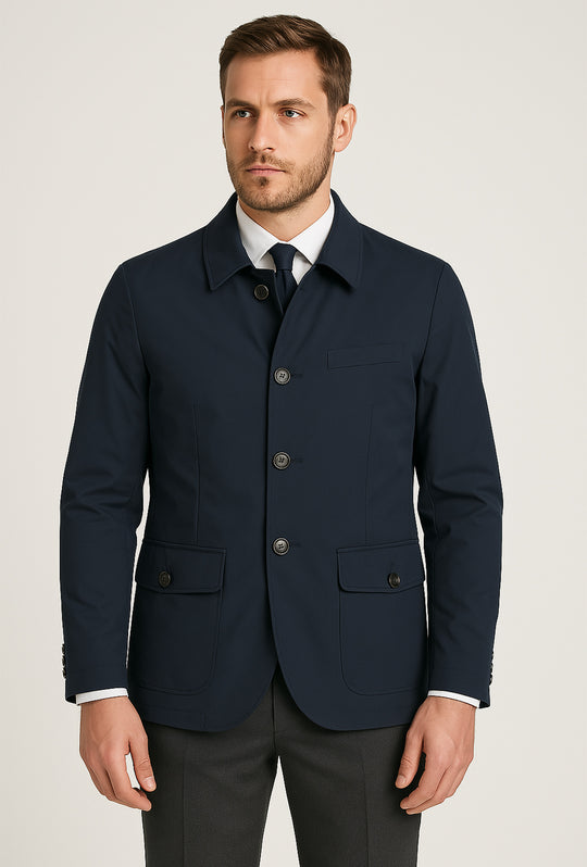 Giacca Giubbino Uomo Dresserd Giubbotto leggero - BLU