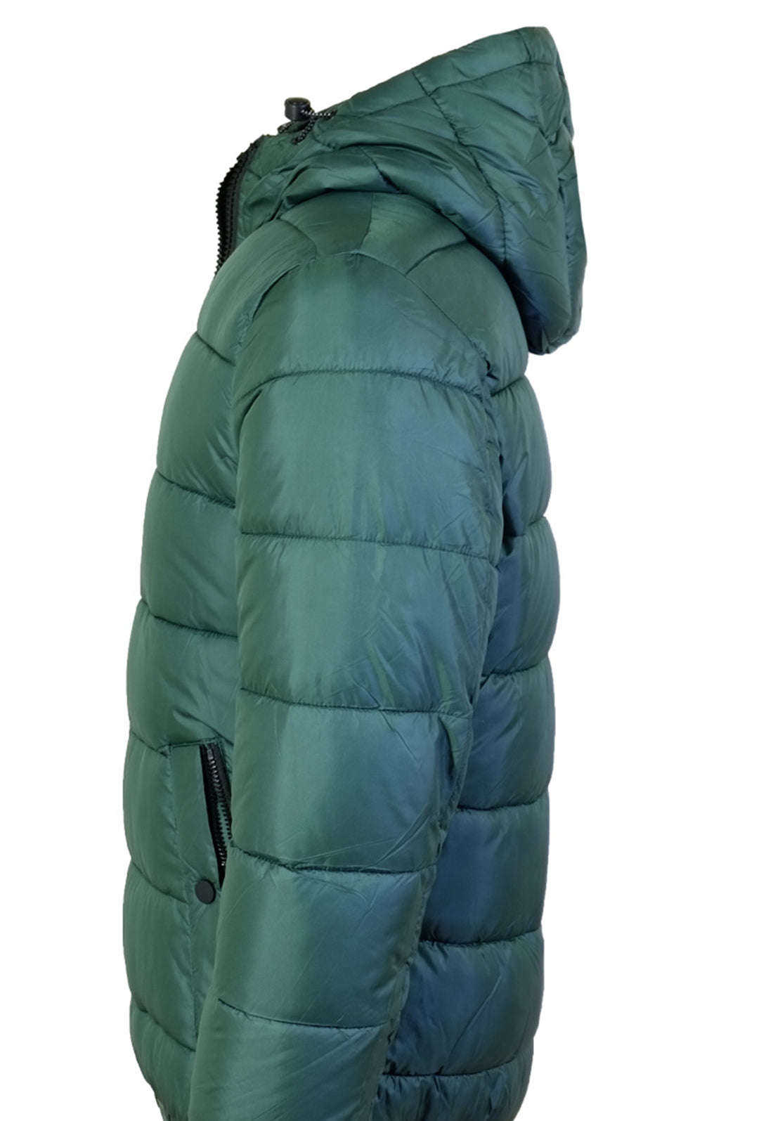 Giubbotto Uomo Dresserd Double Face Giubbino con Cappuccio - VERDE
