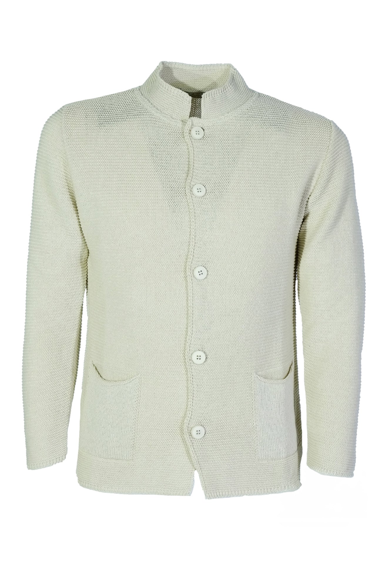 Cardigan Uomo Maglie in cotone con bottoni Giacca in maglia Semi Slim Fit Dresserd BEIGE