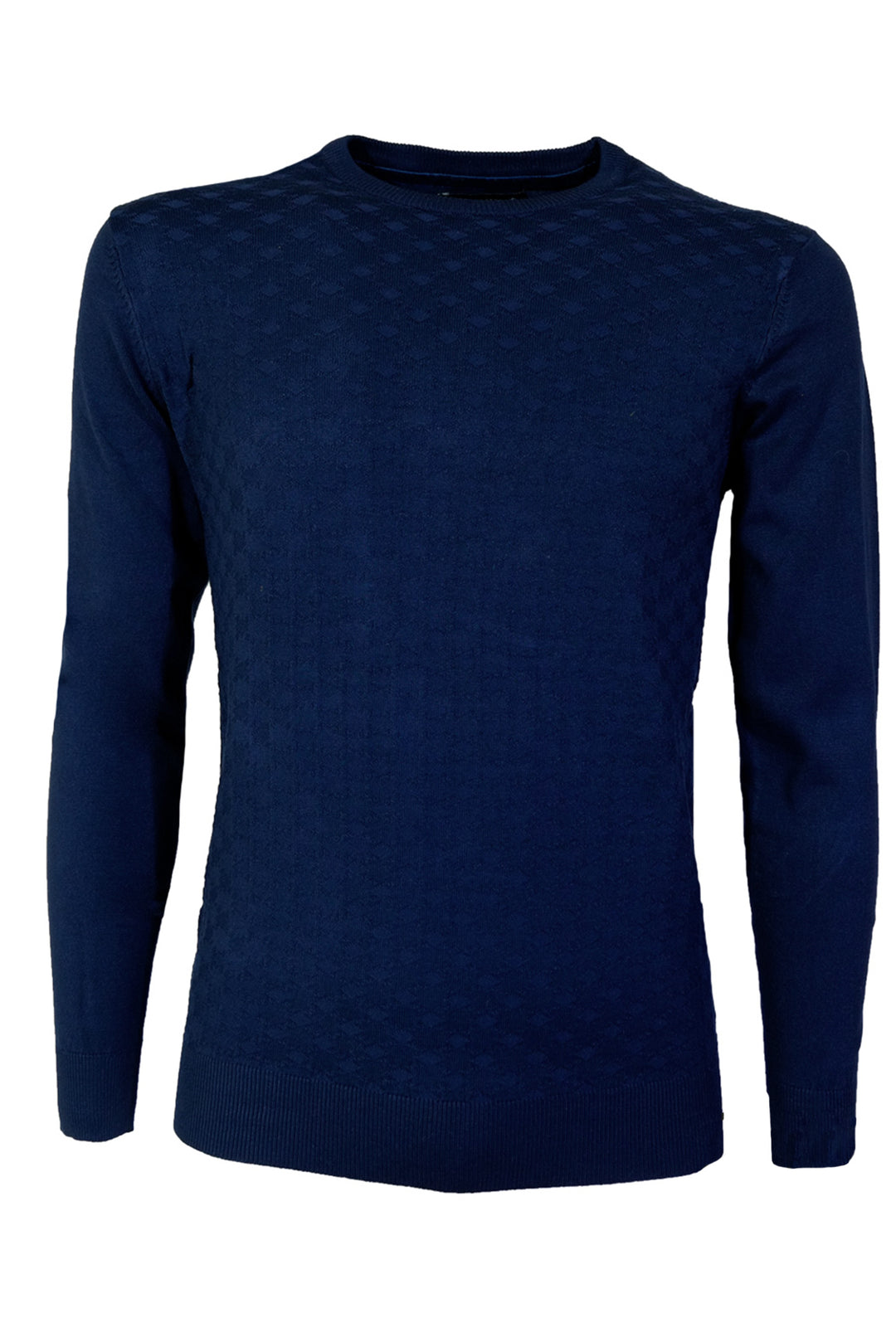 Maglia Uomo Girocollo maglioncino in Viscosa BLACK WOLF con trama lavorata maglie Dresserd - BLU