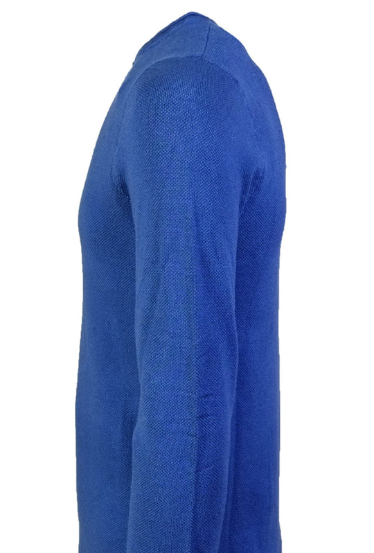 Maglia Uomo Manica lunga Maglioncino serafino trama lavorata Maglie invernali Dresserd - AVIO