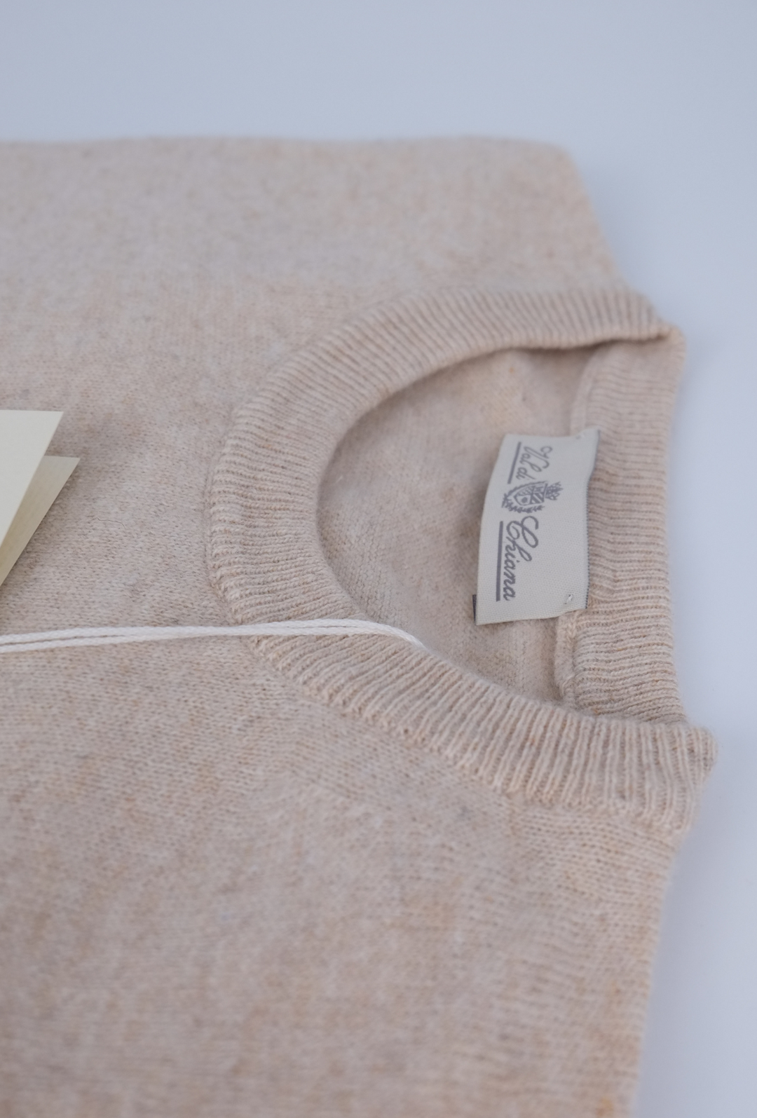 Maglioncino uomo misto Cashmere Lana Made in Italy - BEIGE
