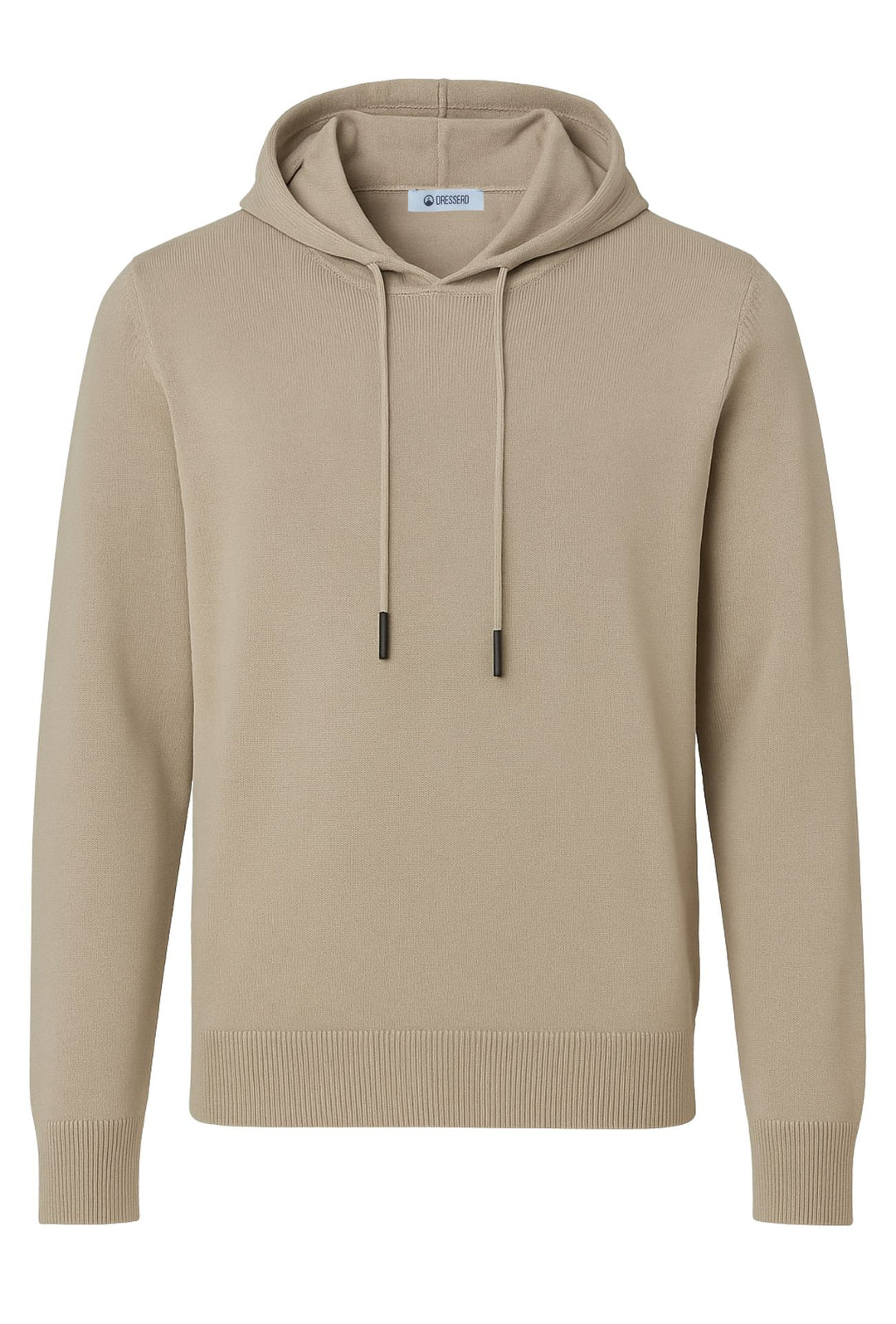 Maglione uomo con cappuccio maglia modello felpa invernale dresserd - BEIGE