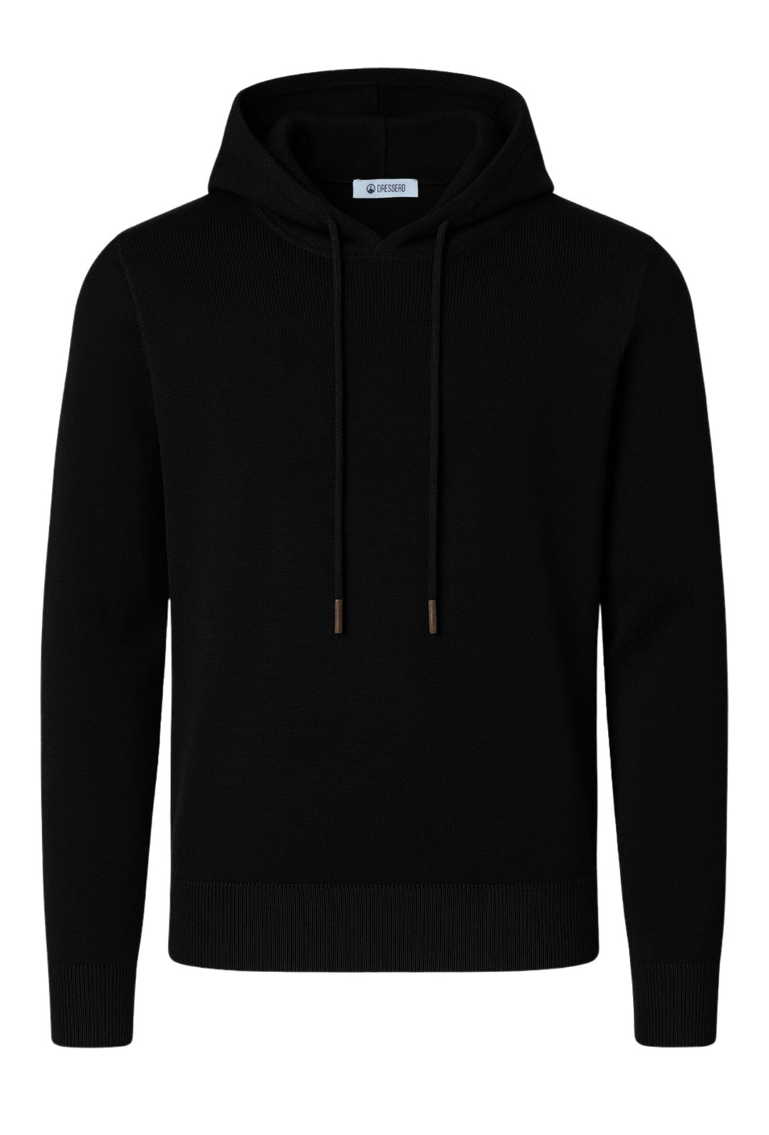 Maglione uomo con cappuccio maglia modello felpa invernale dresserd - NERO