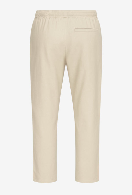 Pantalone Uomo in Lino e Cotone Pantalaccio - BEIGE