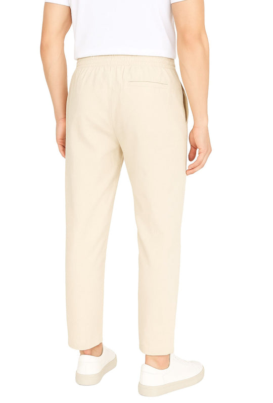 Pantalone Uomo in Lino e Cotone Pantalaccio - BEIGE