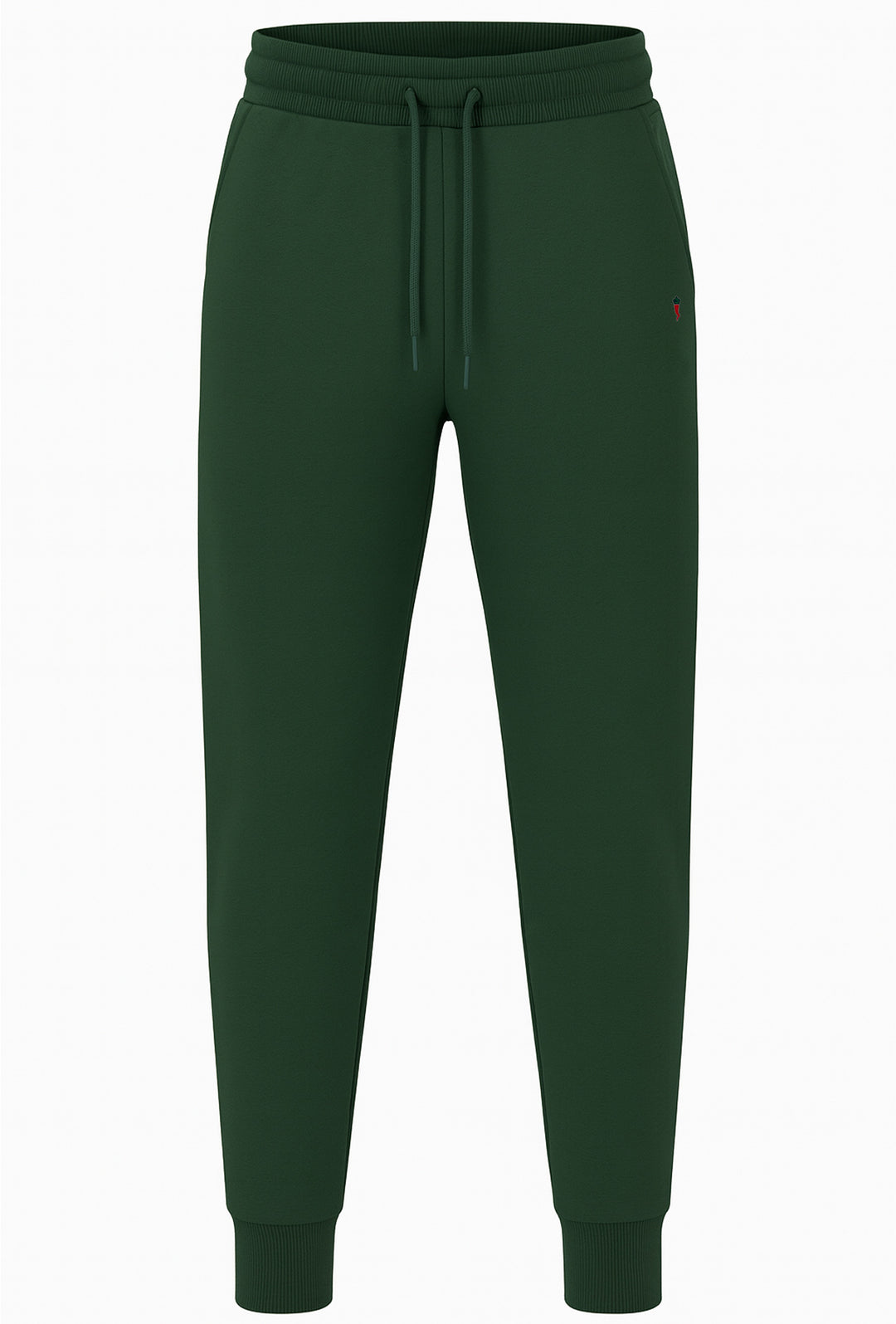 Pantalone di tuta uomo invernale Felpato con polsino - VERDE
