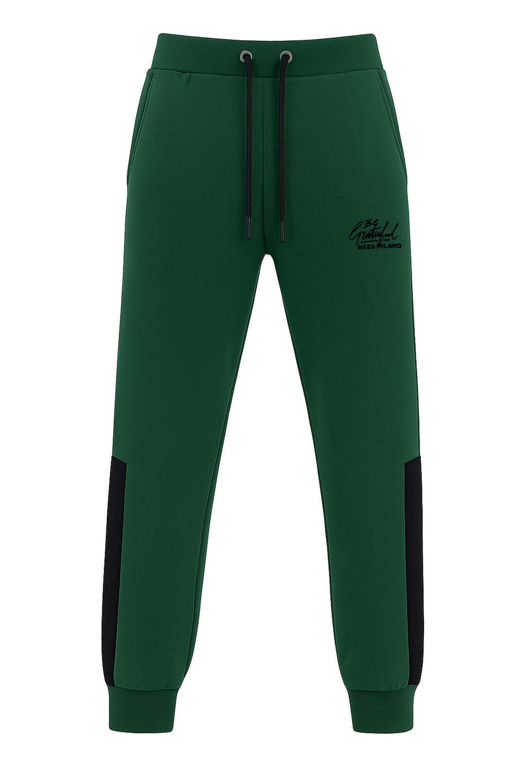 Pantaloni Tuta uomo con banda a contrasto fitness dresserd - VERDE