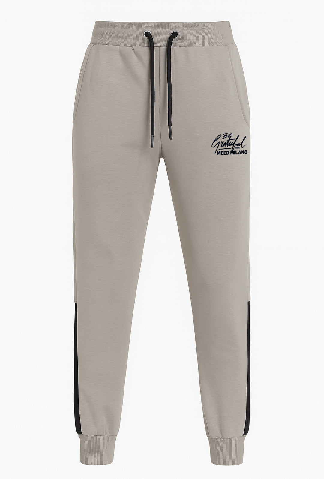 Pantaloni Tuta uomo con banda a contrasto fitness dresserd - GRIGIO