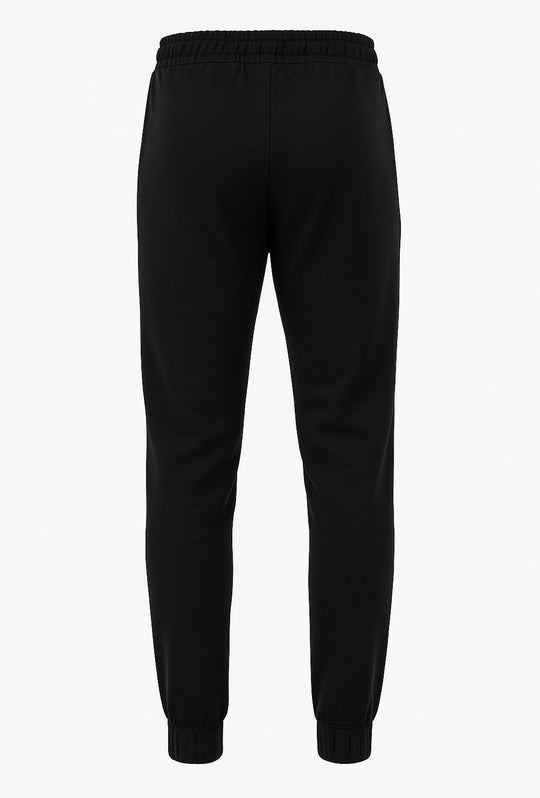 Pantalone di tuta in punto milano pantalone con patch cucito - NERO