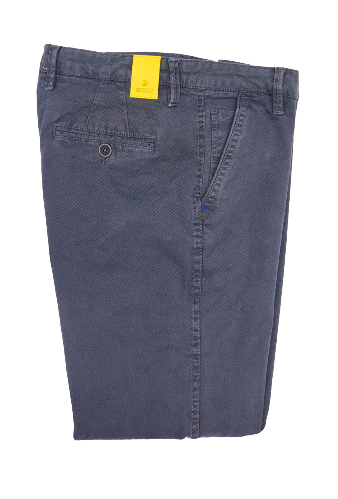 Pantalone Uomo Cotone Invernale Microstampato Tasca America Pantaloni Gamba stretta Dresserd - GRIGIO