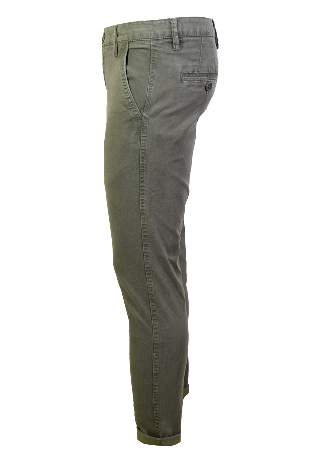 Pantalone Uomo Cotone Invernale Microstampato Tasca America Pantaloni Gamba stretta Dresserd - BEIGE SCURO