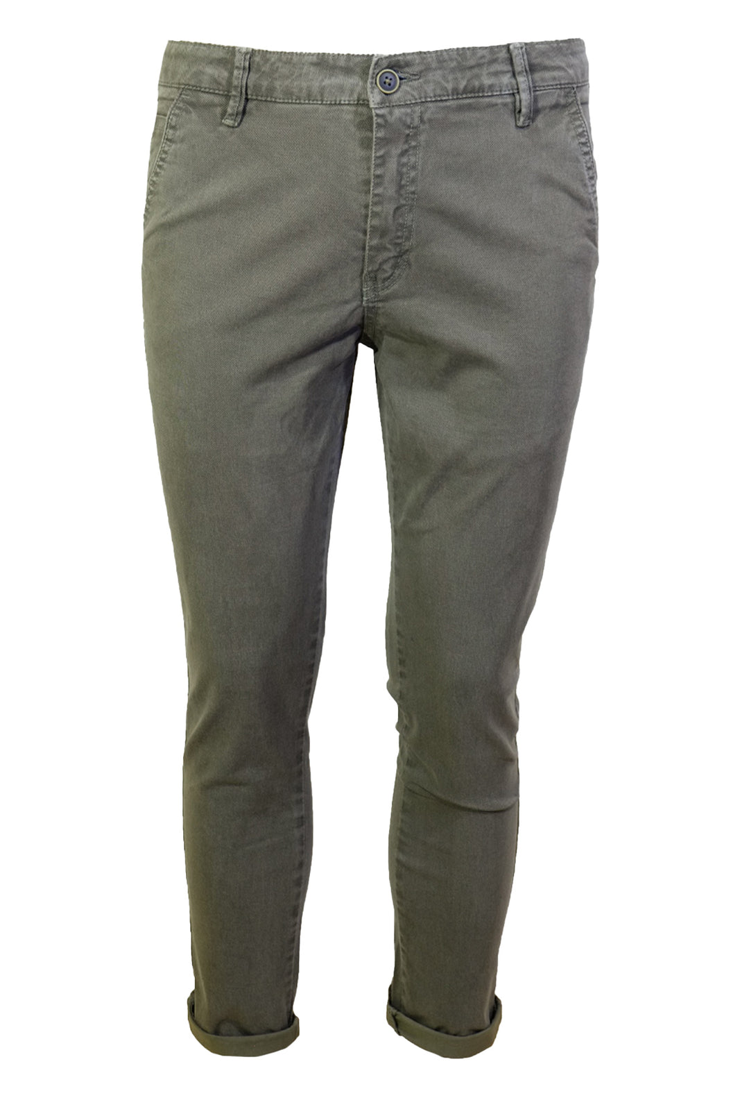 Pantalone Uomo Cotone Invernale Microstampato Tasca America Pantaloni Gamba stretta Dresserd - BEIGE SCURO