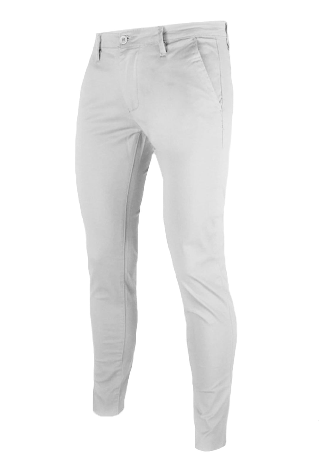 Pantalone Uomo Cotone Leggero Made in Italy Slim Fit Gamba stretta Dresserd -  GRIGIO PERLA