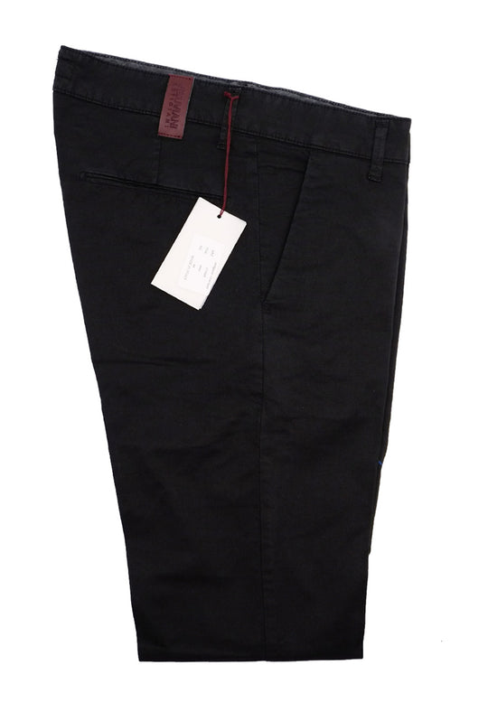 Pantalone Uomo Cotone Leggero Made in Italy Slim Fit Gamba stretta Dresserd - NERO