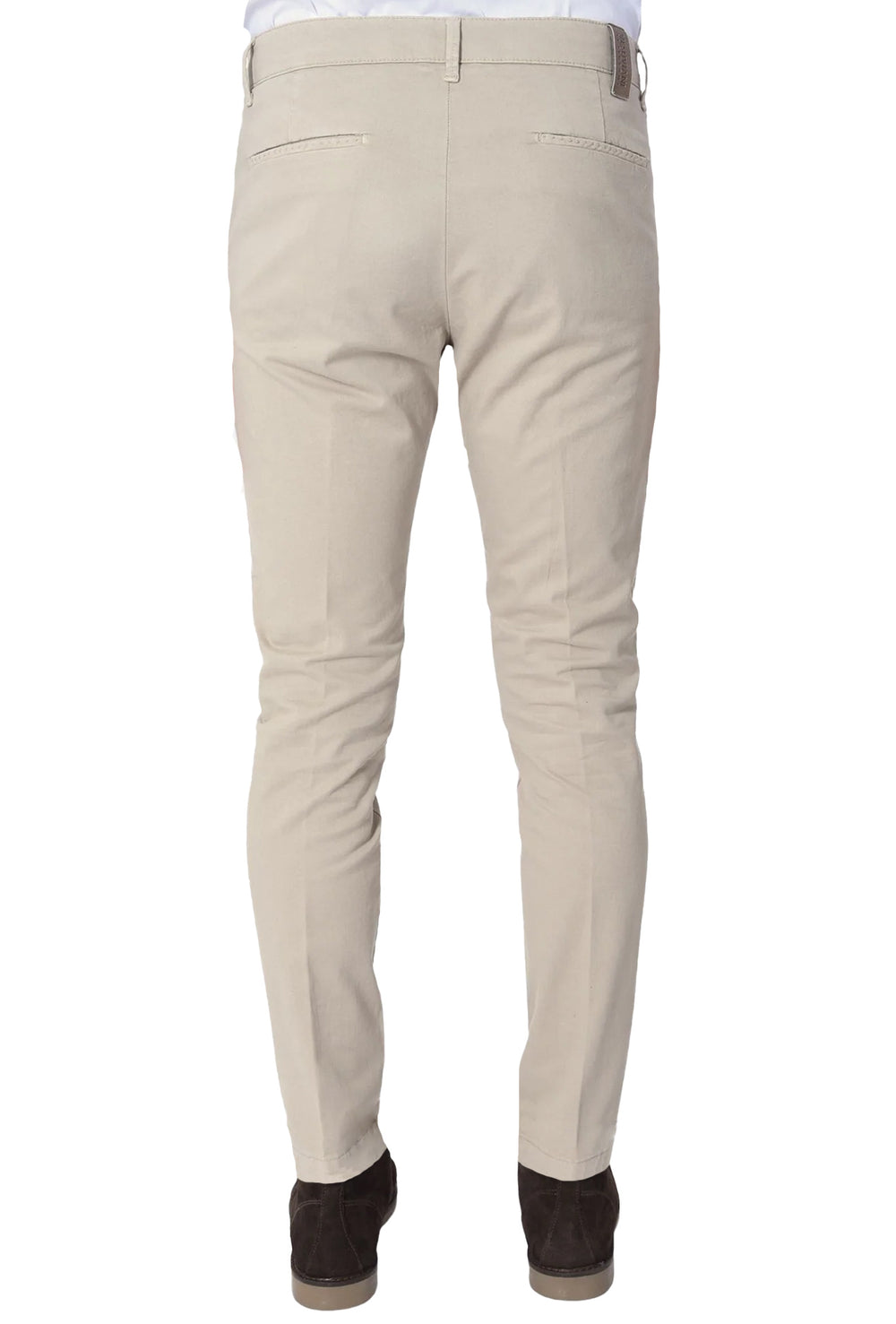 Pantalone Uomo Cotone Leggero Made in Italy Slim Fit Gamba stretta Dresserd -  BEIGE