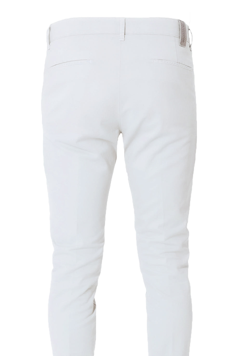 Pantalone Uomo Cotone Leggero Made in Italy Slim Fit Gamba stretta Dresserd - BIANCO