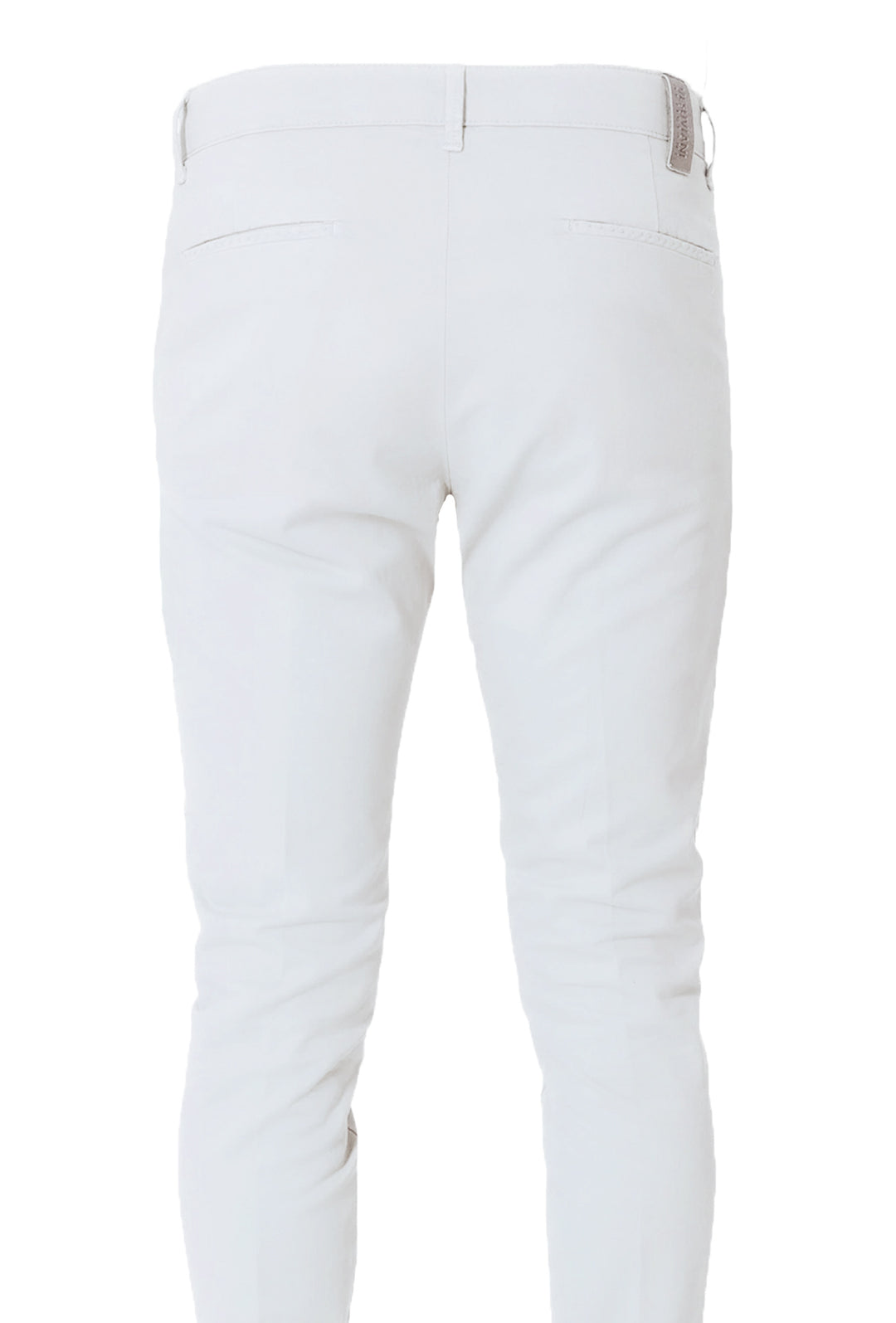 Pantalone Uomo Cotone Leggero Made in Italy Slim Fit Gamba stretta Dresserd - BIANCO