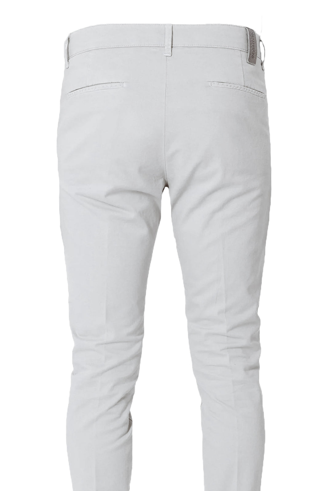 Pantalone Uomo Cotone Leggero Made in Italy Slim Fit Gamba stretta Dresserd -  GRIGIO PERLA