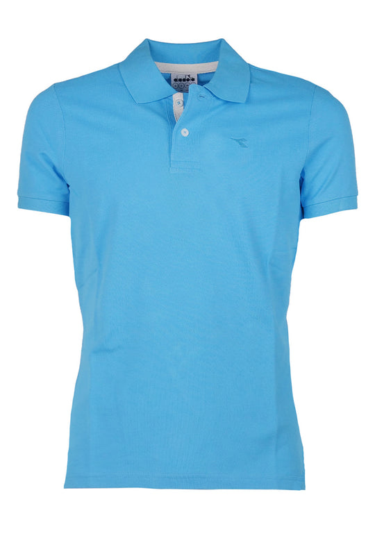 Polo Uomo Diadora mezza manica tinta Unita 100% Cotone Piquet
