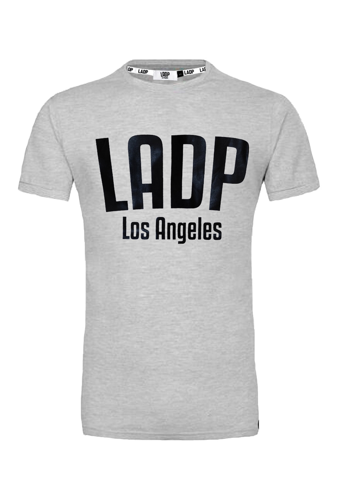 T-Shirt Uomo LADP Regular Fit Girocollo Stampo sul Petto Maglia mezza manica Dresserd - GRIGIO